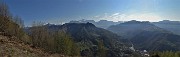20 Sulla linea tagliafuoco con vista panoramica sui monti di Val Serina